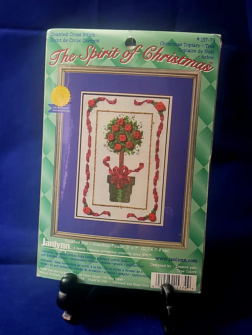 Janlynn The Spirit of Christmas Topiary Cross Stitch Kit – Easy Project